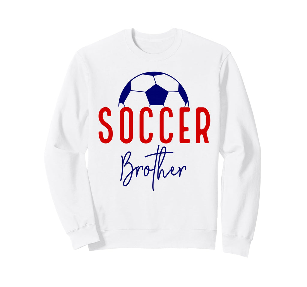 Soccer Brother Soccer Lil Bro Support Sweatshirt - Graphic Print Unisex
