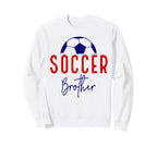 Soccer Brother Soccer Lil Bro Support Sweatshirt - Graphic Print Unisex