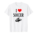 I Love Soccer I Heart Soccer Funny T-Shirt - Novelty Apparel Men Women