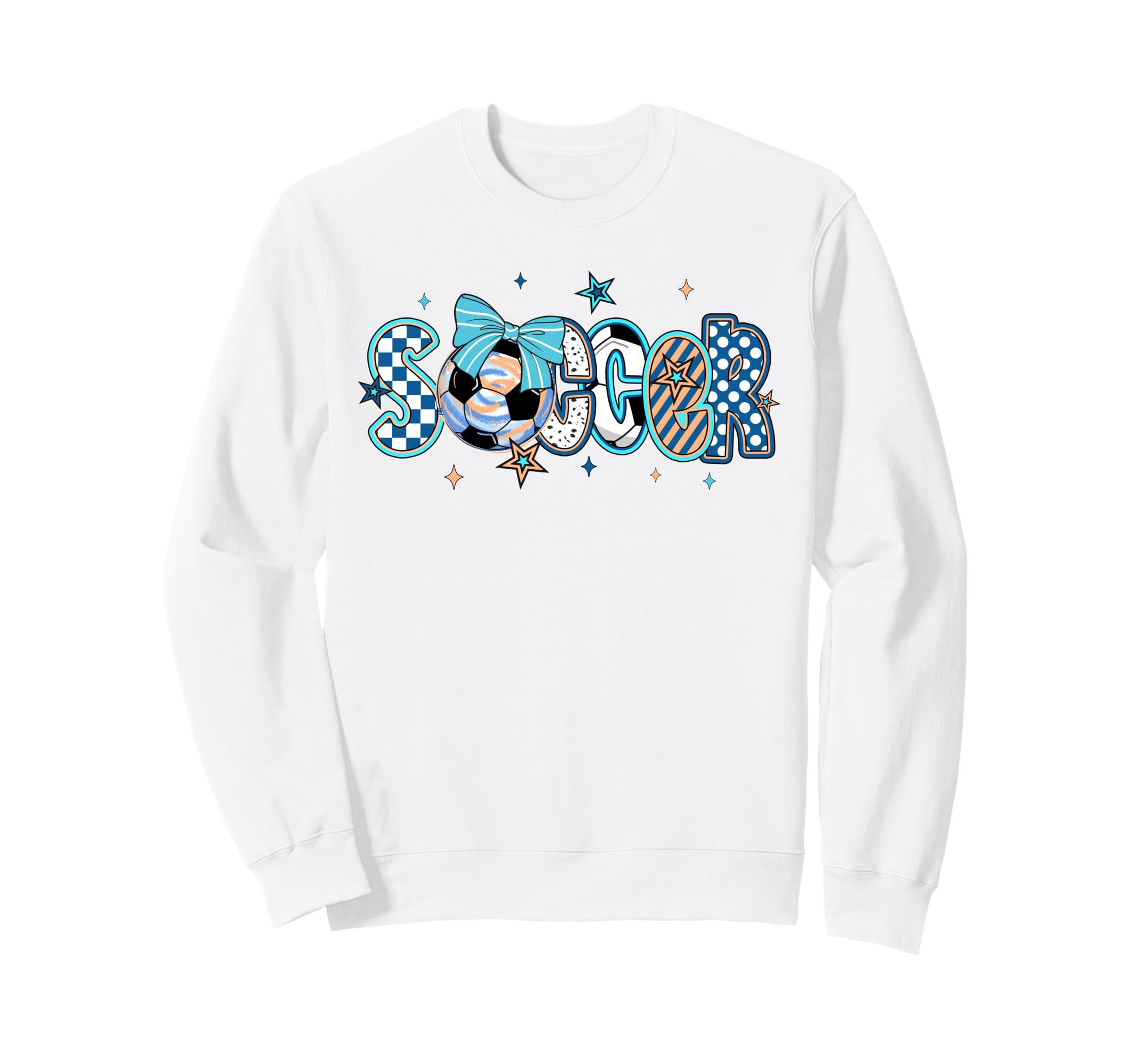 Soccer Preppy Soccer Game Day Mom Sweatshirt - Fun Novelty Design Men Women