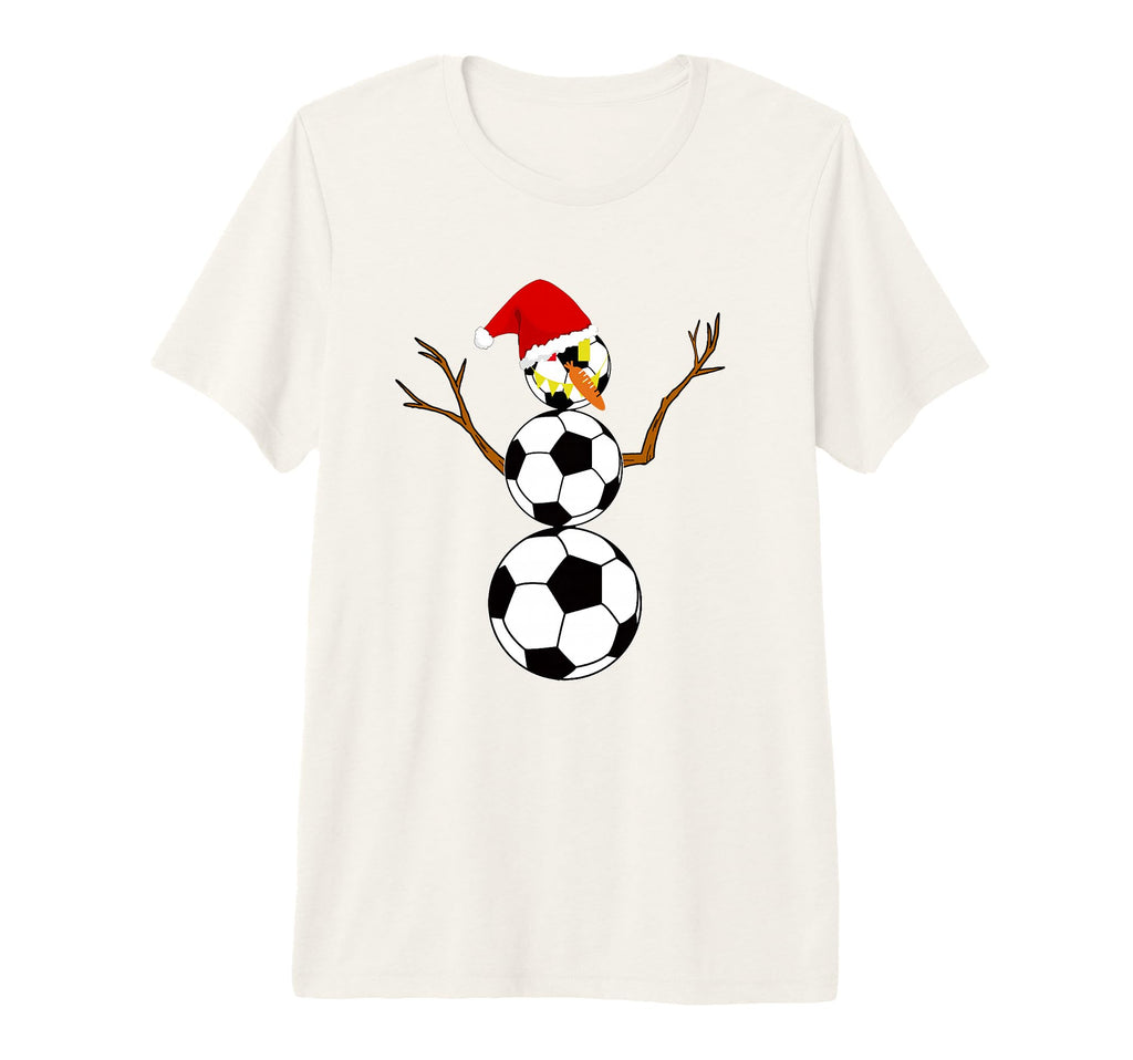 Soccer Coach Referee Soccer Snowman Tri T-Shirt - Minimalist Print Unisex