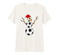 Soccer Coach Referee Soccer Snowman Tri T-Shirt - Minimalist Print Unisex