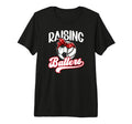 Raising Ballers Soccer Volleyball Mom T-Shirt - Streetwear Style Men Women
