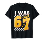 Checkered I Was 6 Then 7 Now Im 8 T-Shirt - Aesthetic Graphic Men Women