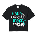 Loud And Proud Soccer Mom Comfort Colors Hoodie - Graphic Print Men Women
