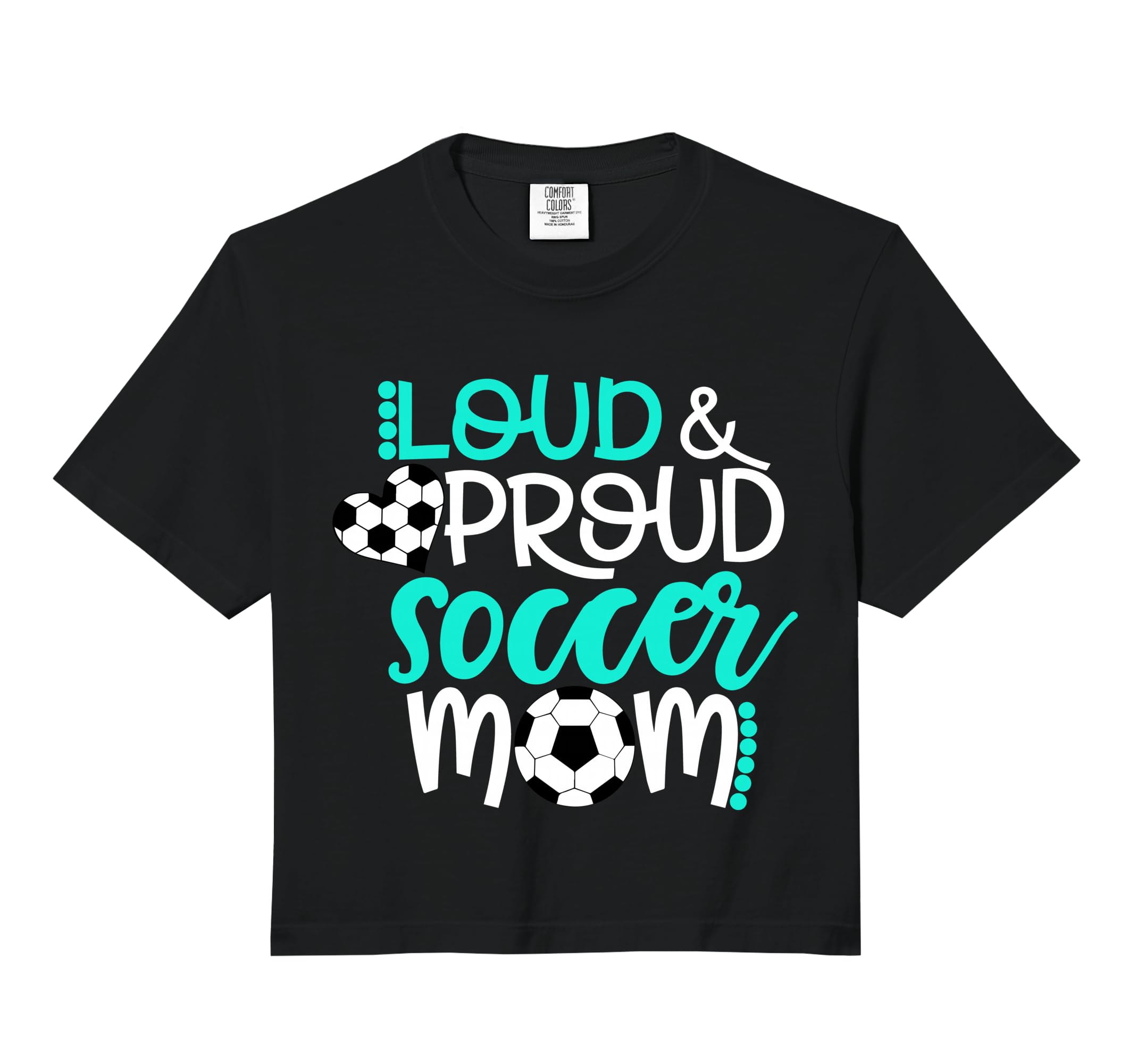 Loud And Proud Soccer Mom Comfort Colors Hoodie - Graphic Print Men Women