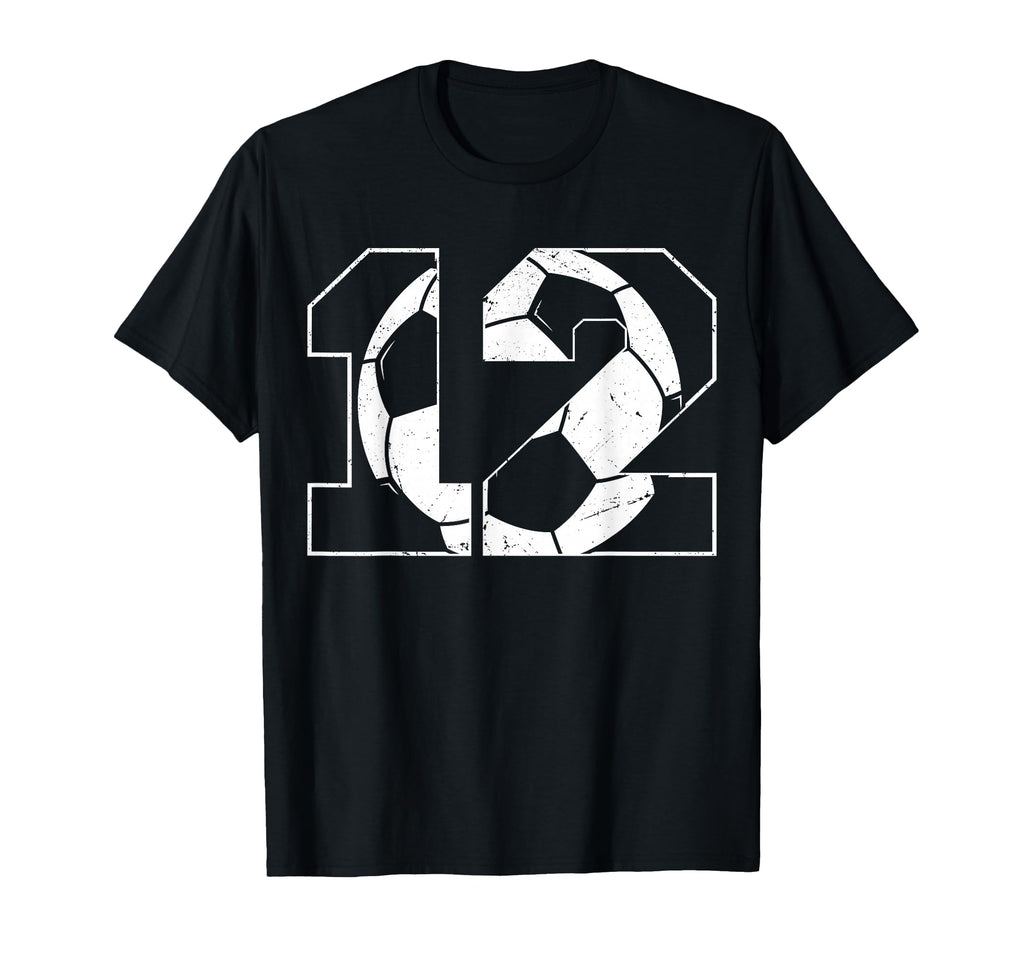 12Th Birthday Soccer Player Football T-Shirt - Novelty Apparel Men Women
