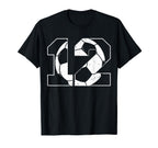 12Th Birthday Soccer Player Football T-Shirt - Novelty Apparel Men Women