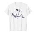 Skeleton Soccer Bicycle Kick Halloween T-Shirt - Trendy Graphic for Adults