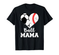 Ball Mama Funny Soccer Baseball Mama T-Shirt - Aesthetic Graphic for Adults