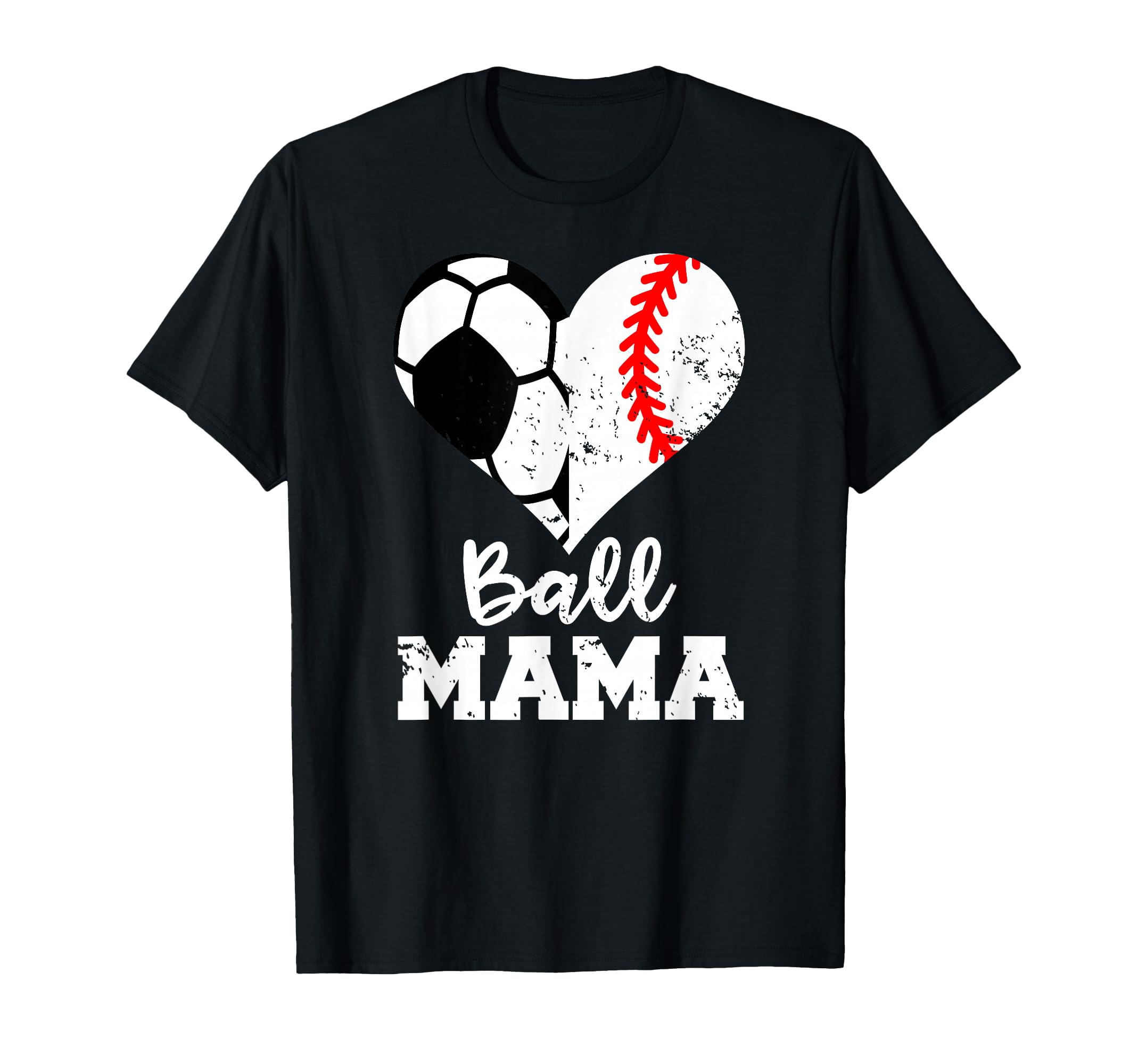 Ball Mama Funny Soccer Baseball Mama T-Shirt - Aesthetic Graphic for Adults