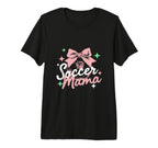 Soccer Mama Coquette Bow Sideline T-Shirt - Streetwear Style for Adults