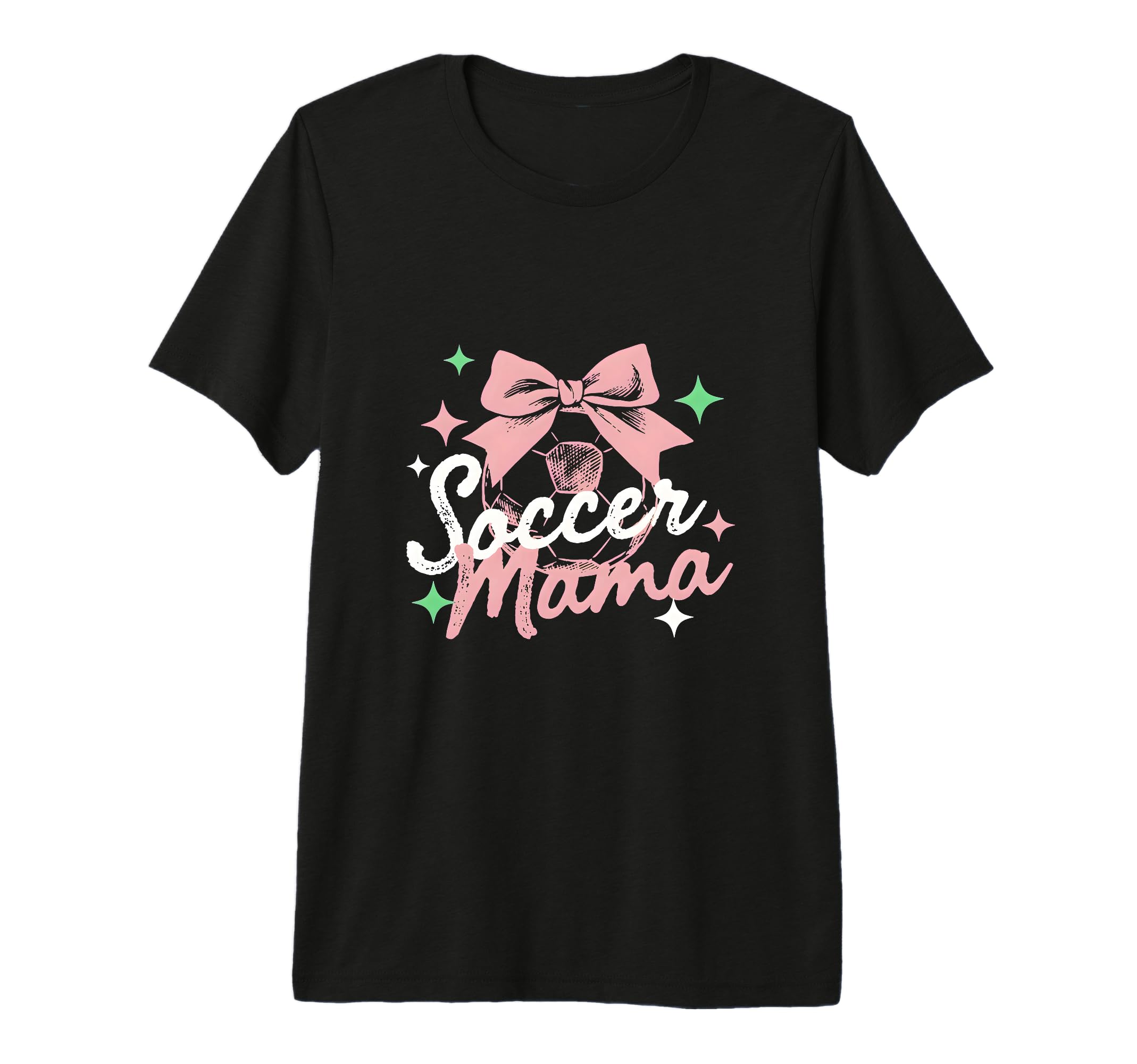 Soccer Mama Coquette Bow Sideline T-Shirt - Streetwear Style for Adults