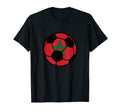 Morocco Flag Soccer Fans Football T-Shirt - Custom Art Print Men Women