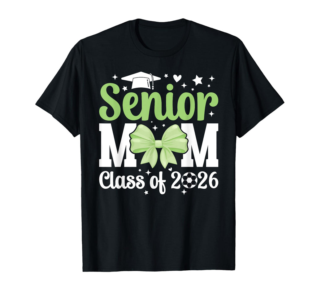 Soccer Senior Mom Class 2026 Soccer T-Shirt - Custom Art Print Unisex