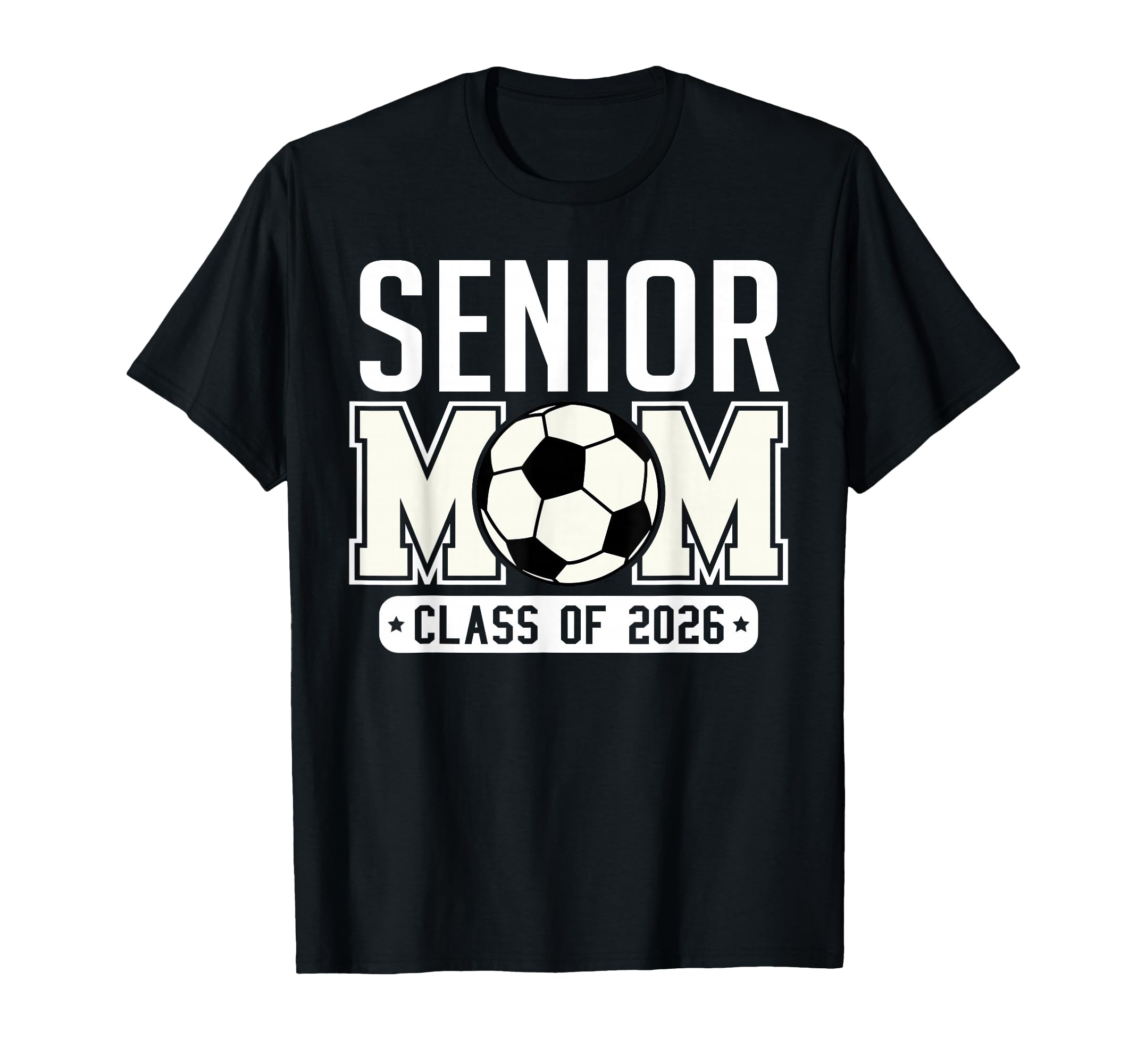Senior Mom Class 2026 Soccer Mom T-Shirt - Minimalist Print Unisex