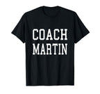 Coach Martin Custom Football Soccer T-Shirt - Graphic Print Men Women