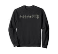 Funny Soccer Heartbeat Ecg Sweatshirt - Aesthetic Graphic for Adults