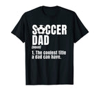 Coach Dad Soccer Team Sport Player T-Shirt - Aesthetic Graphic for Adults