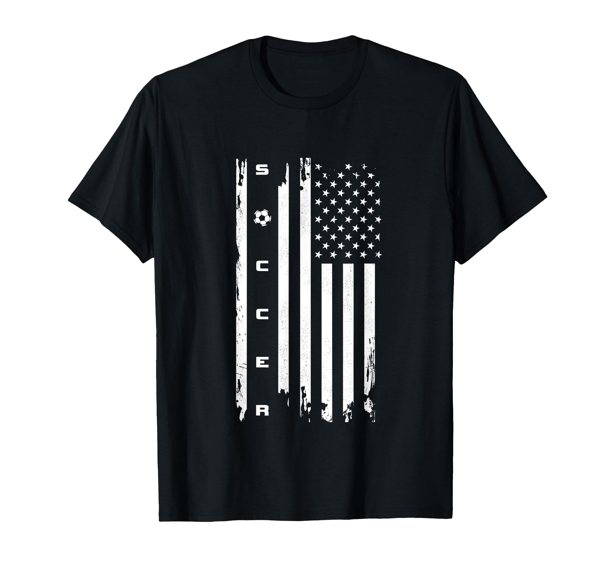 American Flag Soccer Soccer T-Shirt - Streetwear Style for Adults