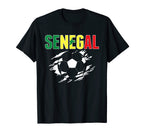 Senegal Soccer Lovers Jersey Support T-Shirt - Trendy Graphic Unisex