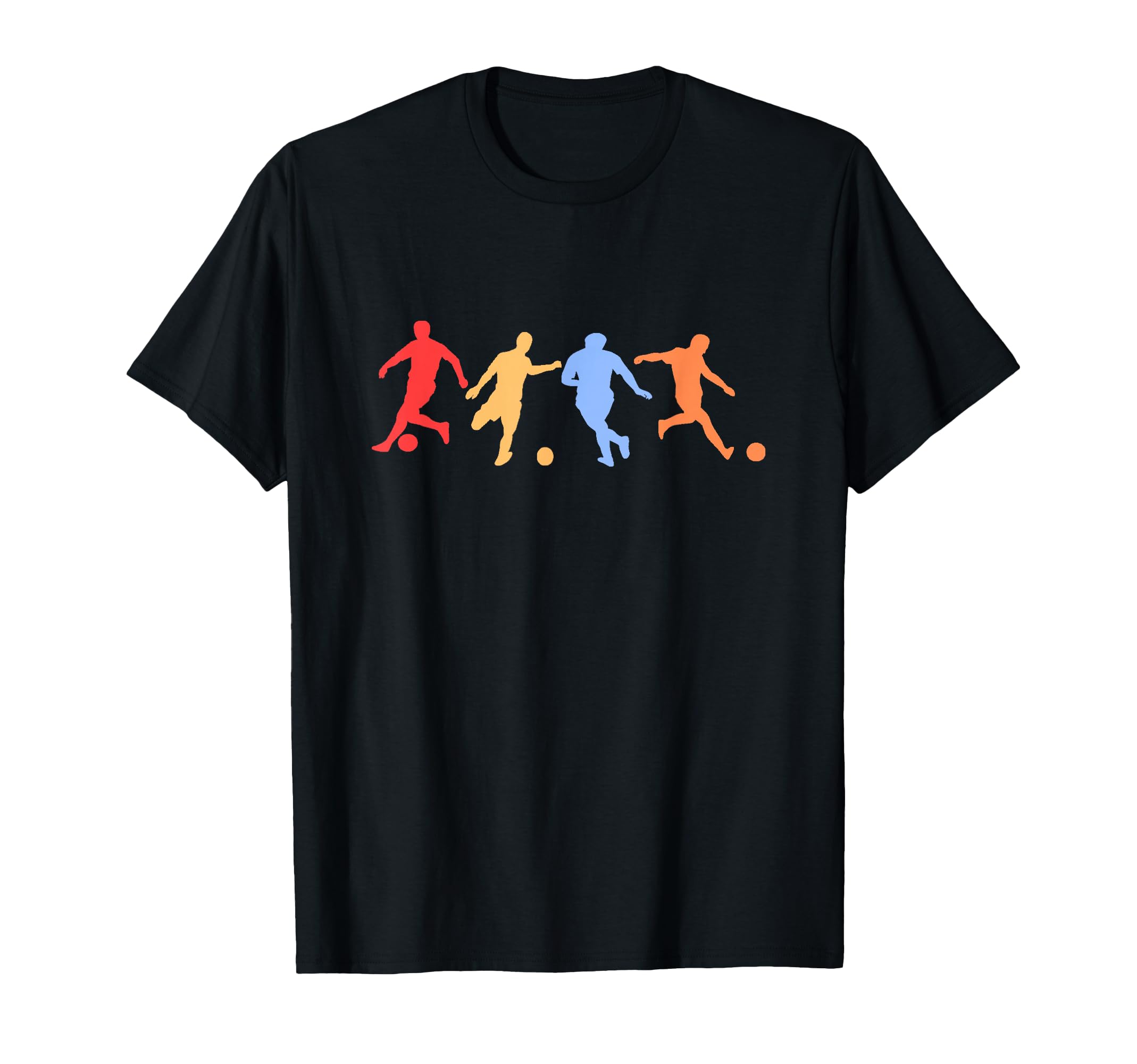 Football Gifts Colours Football Player T-Shirt - Novelty Apparel for Adults