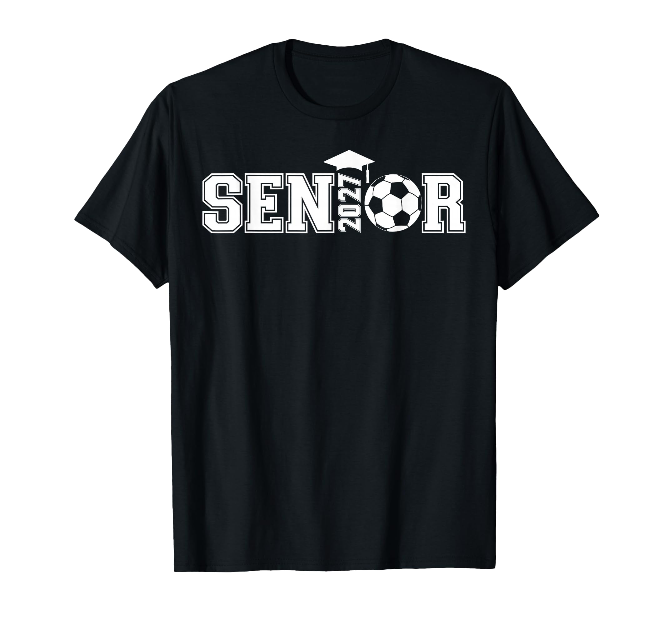 Senior 2027 Soccer Class 2027 T-Shirt - Aesthetic Graphic for Adults