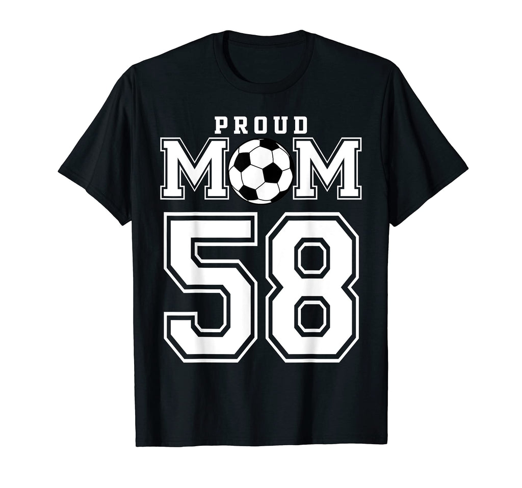 Number 58 Custom Proud Soccer Futbol T-Shirt - Casual Everyday Wear Unisex