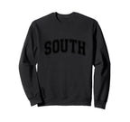 Black South Team Colors Spirit Sweatshirt - Custom Art Print Men Women