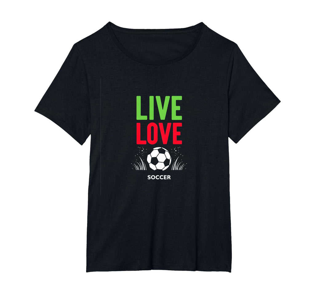 Live Love Soccer Inspiring Sports T-Shirt - Aesthetic Graphic for Adults