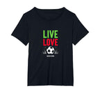 Live Love Soccer Inspiring Sports T-Shirt - Aesthetic Graphic for Adults
