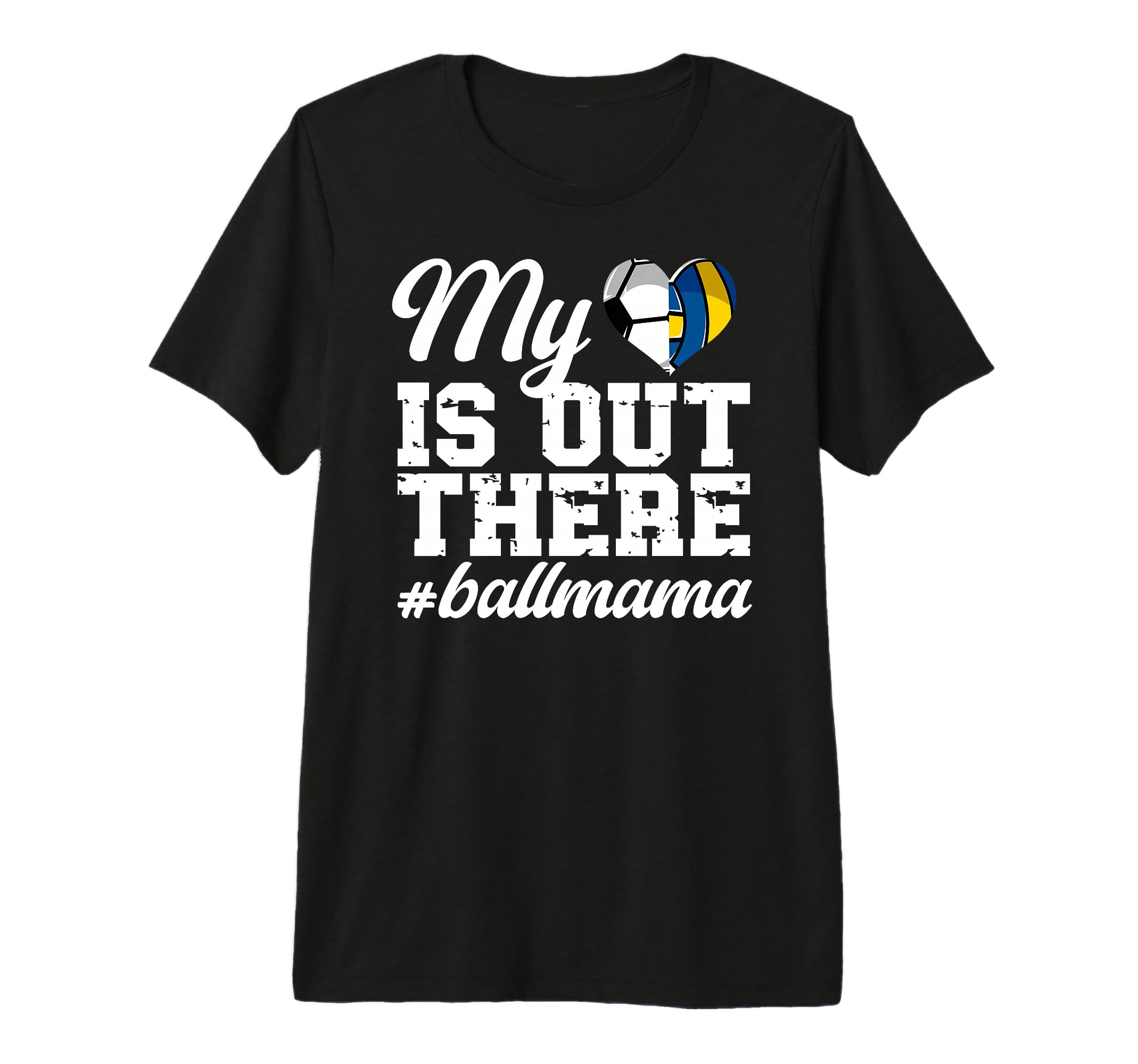 My Heart Is Out There Ball Mama T-Shirt - Aesthetic Graphic Men Women