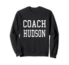 Coach Hudson Custom Football Sweatshirt - Casual Everyday Wear Unisex