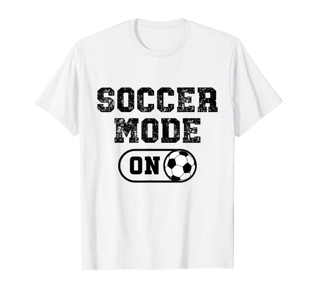 Soccer Mode Distressed Football T-Shirt - Casual Everyday Wear Men Women