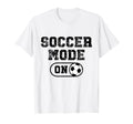 Soccer Mode Distressed Football T-Shirt - Casual Everyday Wear Men Women