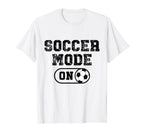 Soccer Mode Distressed Football T-Shirt - Casual Everyday Wear Men Women