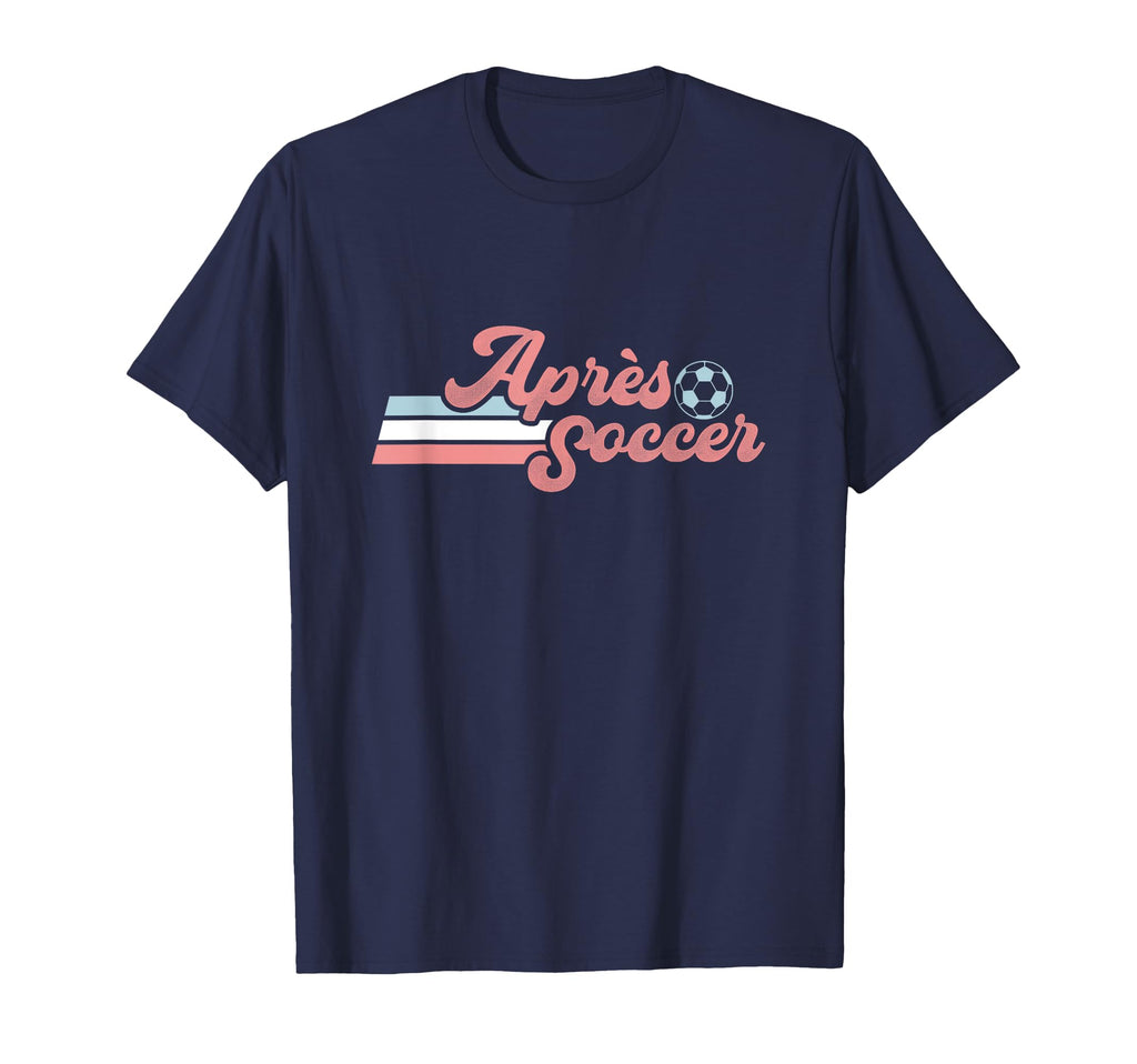 Trendy Apres Soccer Distressed Pastel T-Shirt - Novelty Apparel Men Women