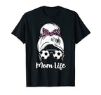 Mom Life Funny Soccer Lover Player And T-Shirt - Minimalist Print Unisex