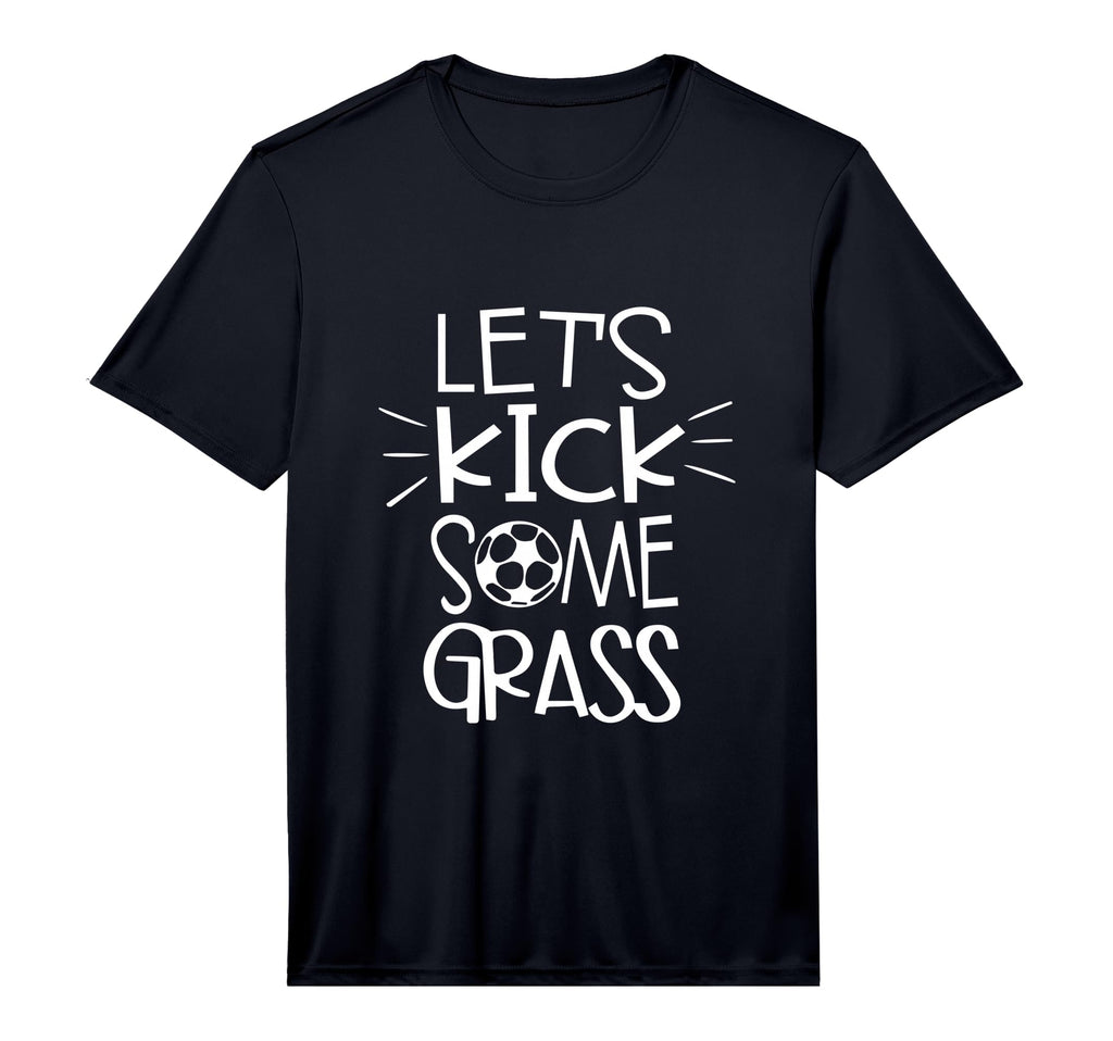 Mens Lets Kick Some Grass Funny T-Shirt - Fun Novelty Design for Adults