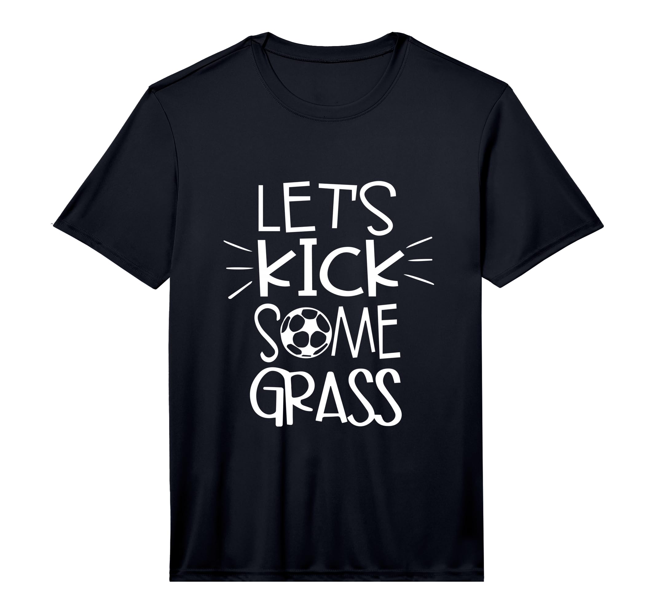 Mens Lets Kick Some Grass Funny T-Shirt - Fun Novelty Design for Adults