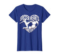 Soccer Hearts Forever Womens T-Shirt - Trendy Graphic for Adults