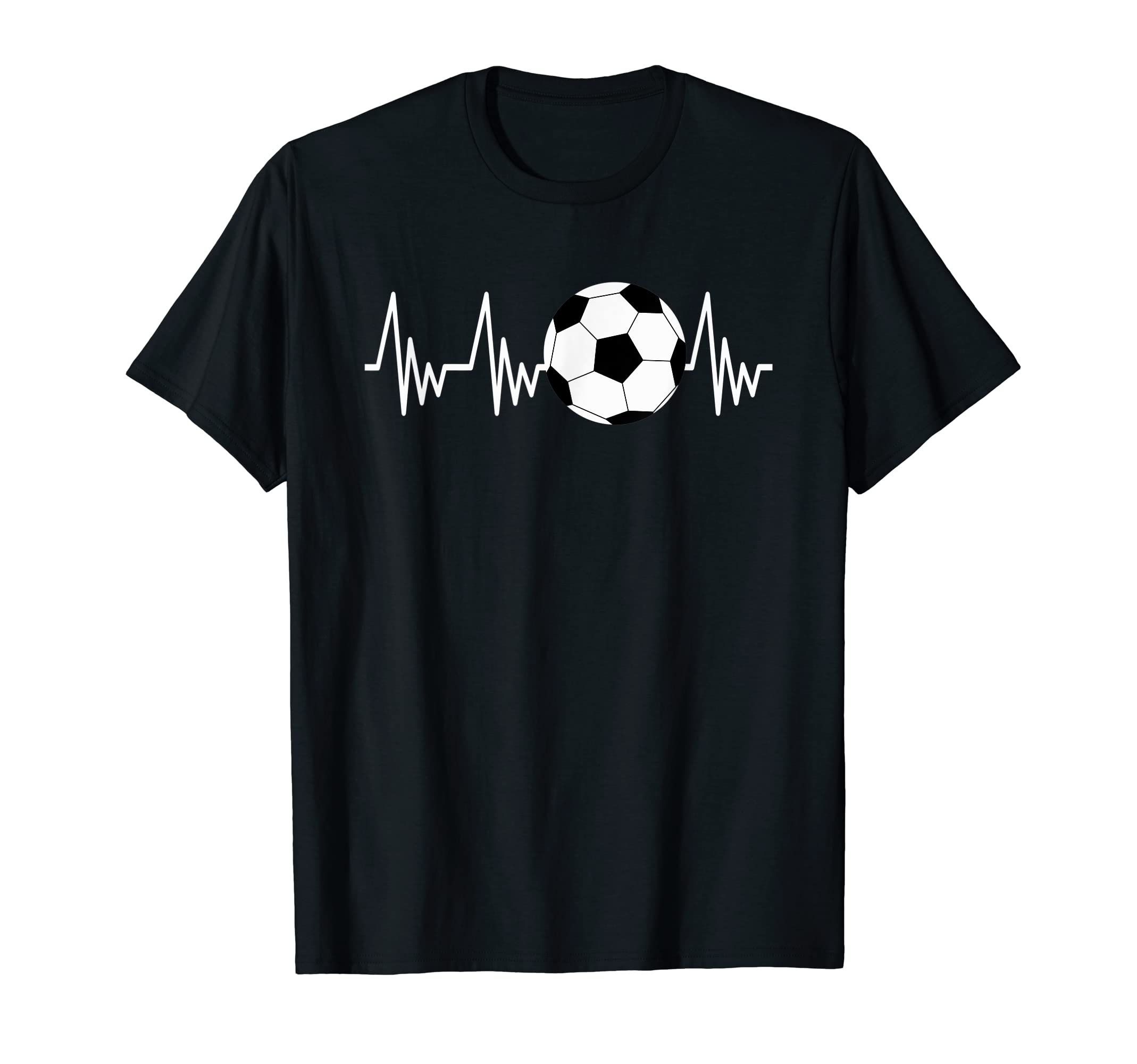 Heartline Sports Football Soccer Ball T-Shirt - Trendy Graphic for Adults