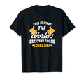 Worlds Greatest Coach Basketball T-Shirt - Graphic Print for Adults