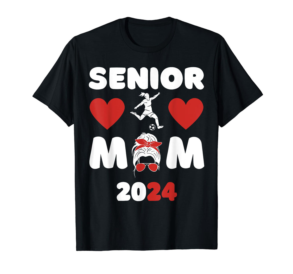 Senior Mom Class 2024 Soccer Mom T-Shirt - Novelty Apparel for Adults