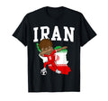 Iran Soccer Iranian Football Dabbing T-Shirt - Novelty Apparel for Adults