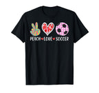 Peach Love Soccer Peace Heart Gift Hoodie - Streetwear Style Men Women