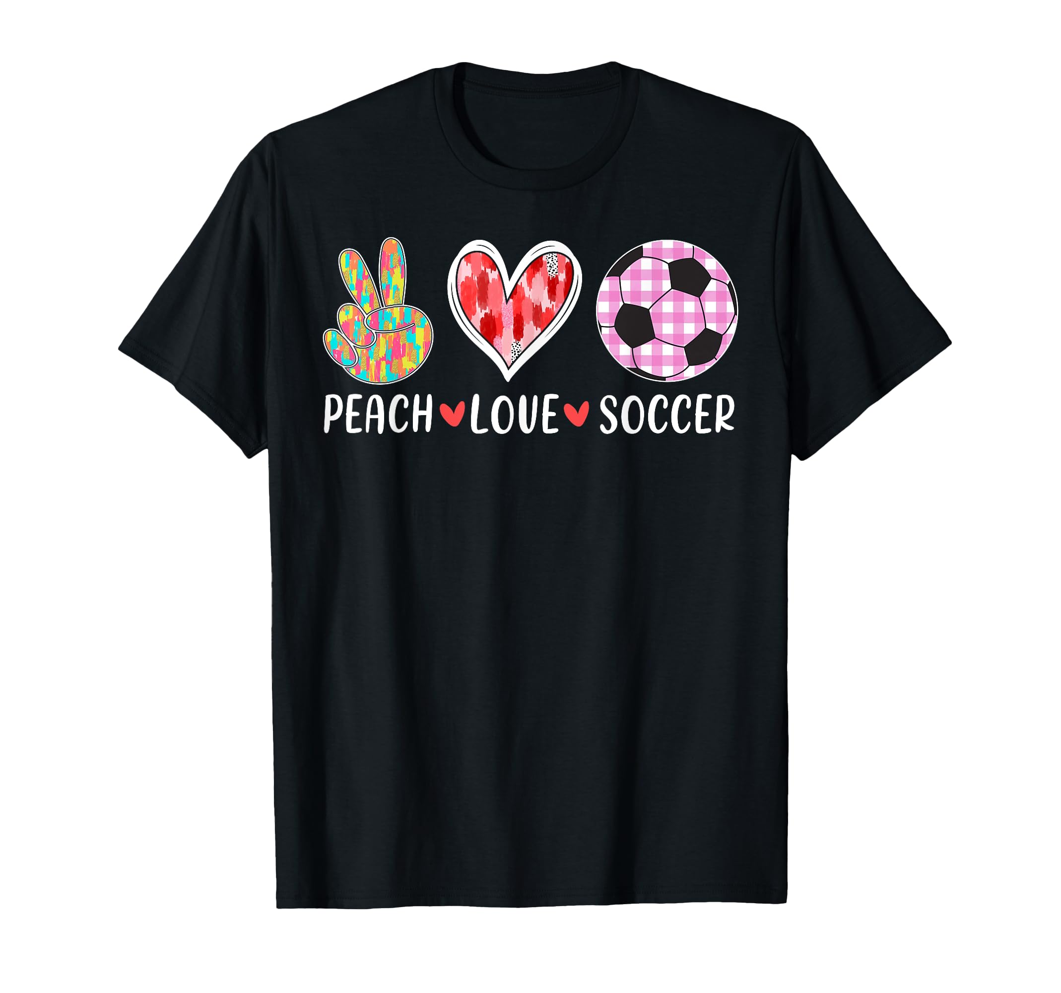 Peach Love Soccer Peace Heart Gift Hoodie - Streetwear Style Men Women