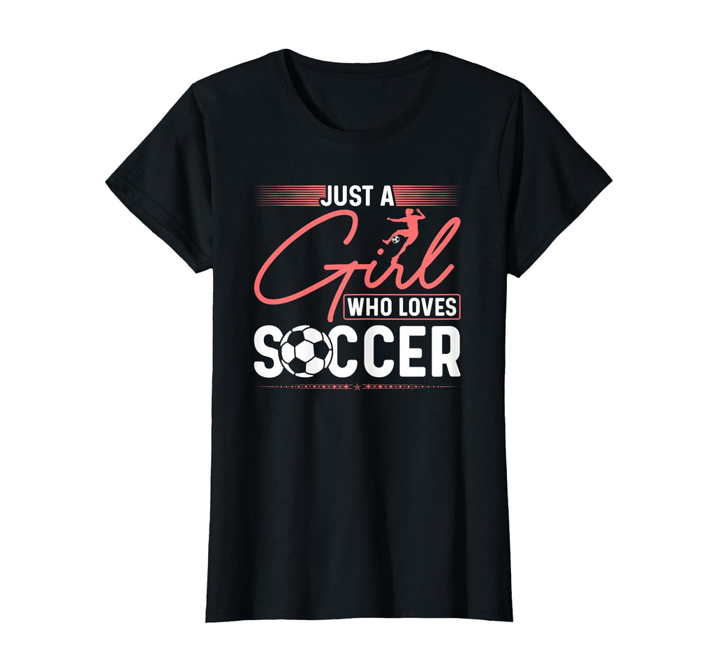 Just Who Loves Soccer T-Shirt - Graphic Print Men Women