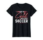 Just Who Loves Soccer T-Shirt - Graphic Print Men Women