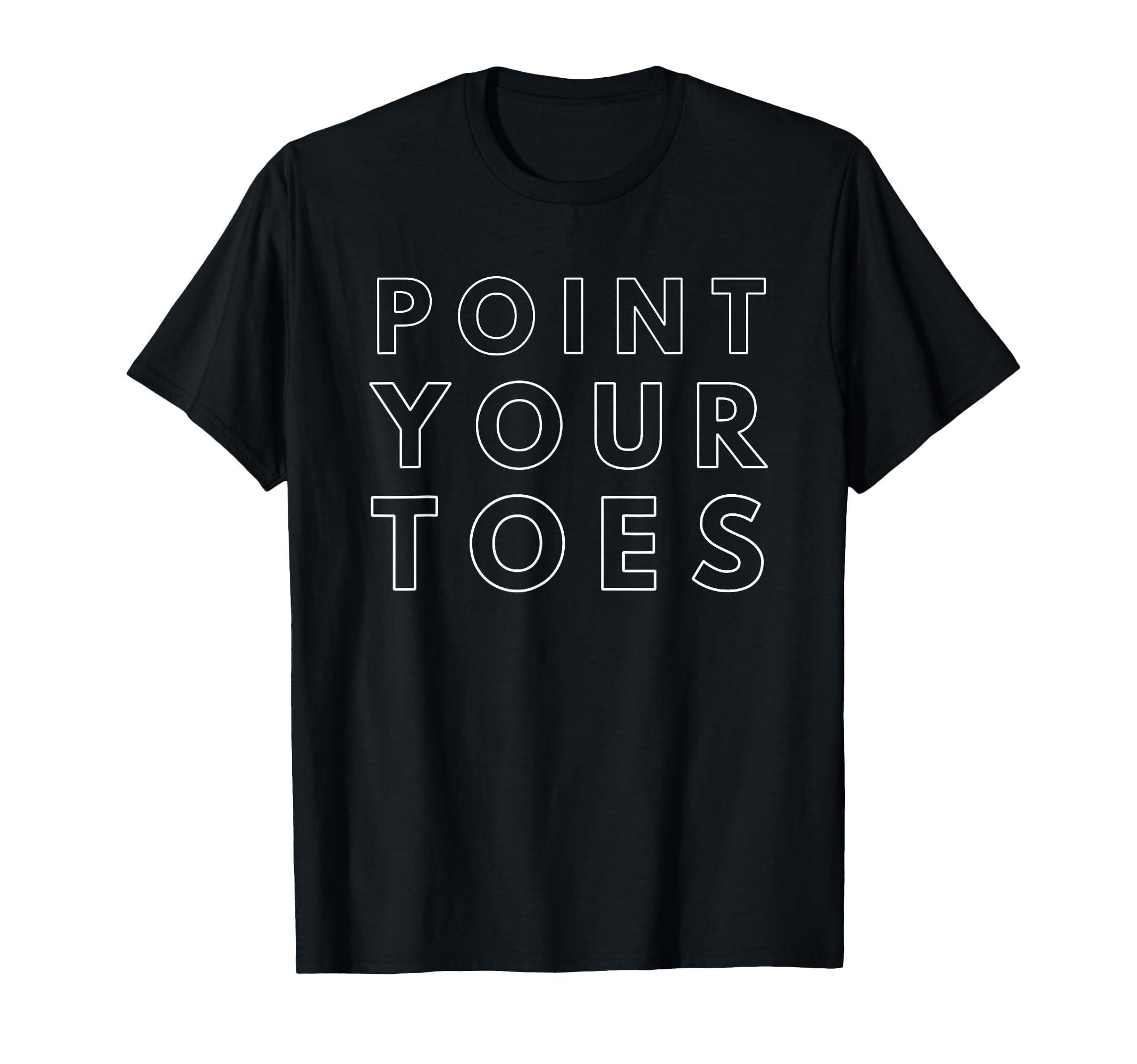 Point Your Toes Gymnastics Team Coach T-Shirt - Fun Novelty Design Unisex